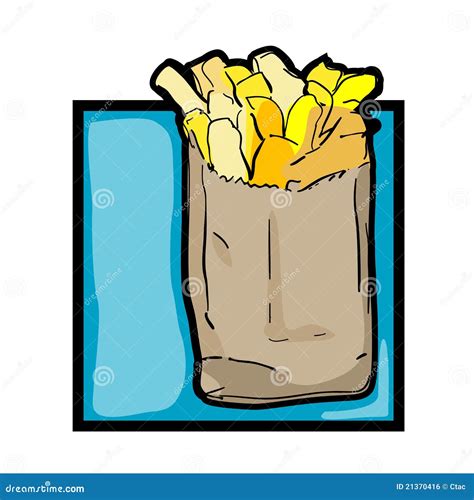 Clip art french fries stock vector. Illustration of isolated - 21370416