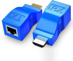 Imaashi Cat5e/6 HDMI Extender – HDMI to RJ45 Network Cable Converter ...