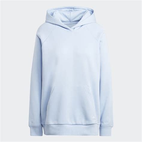 adidas ALL SZN Fleece Boyfriend Hoodie - Blue | Free Shipping with adiClub