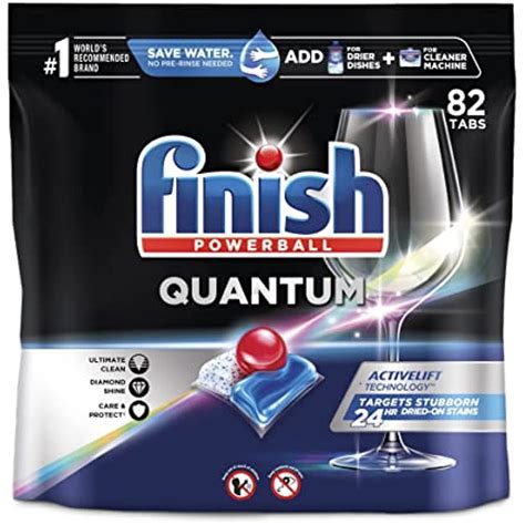 Finish Quantum Dishwasher Detergent, 82ct, Ultimate Clean & Shine, Dish ...