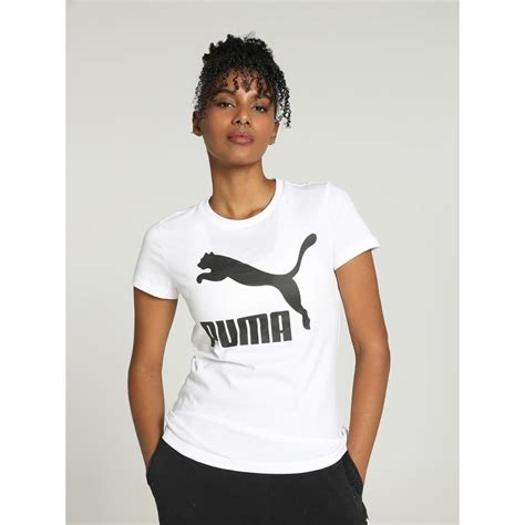Buy Puma Classics Logo Women's White T-Shirt Online