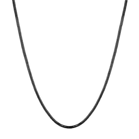 Buy Mahi Exclusive Black Silver Long Chain for Men and Boys (CN1100231B ...