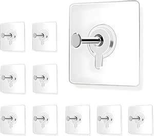 JIALTO 10 PCS Photo Frame Hooks for Wall Without Drilling/self Adhesive ...
