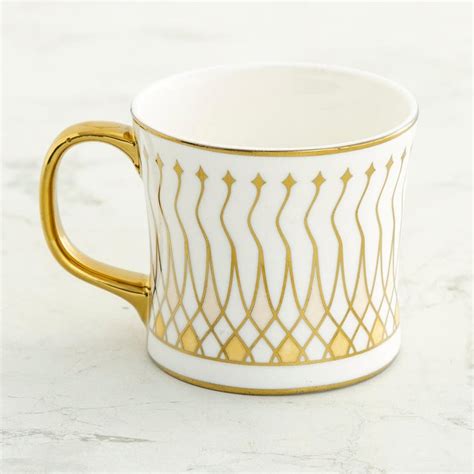 Buy Corsica Royal Set of 6 Bone China Printed Coffee Mugs - 130ml from ...