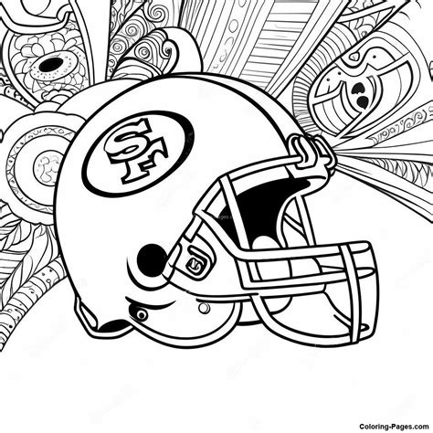 49ers Logo Francisco Coloring San Pages Vector Drawing Football ...