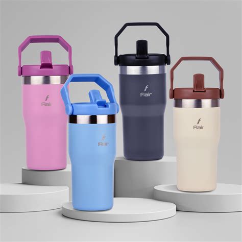 Rage 600 ml Beige Vacuum Insulated Stainless Steel Tumbler – Flair ...