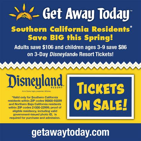 Southern California Resident Disneyland Tickets - SoCal Field Trips