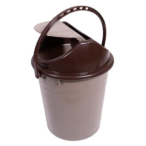 Kuber Industries Plastic Dustbin with Swinging Lid|Portable Garbage ...