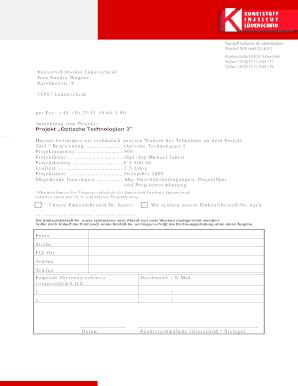 Fillable Online kunststoff-institut 2. Projekt Optische Technologien ...