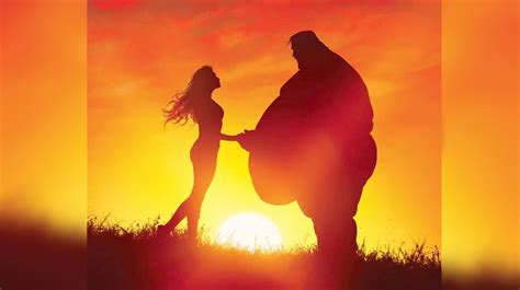 Woman and Fat Guy at Sunset | Know Your Meme
