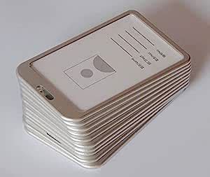 i Cards-Natural Hard Metal (Aluminum Alloy) ID Card Holder/Badge with ...