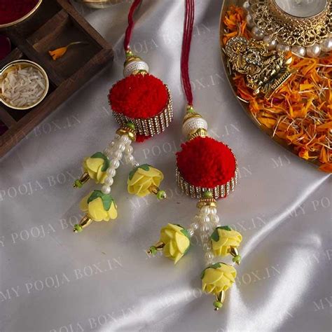 Buy Eye Catching Lumba Rakhi (Set of 2) Online in India - Mypoojabox.in