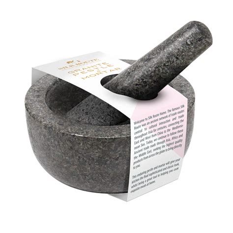 Classic Natural Granite Pestle & Mortar Set – Silk Route Spice Company
