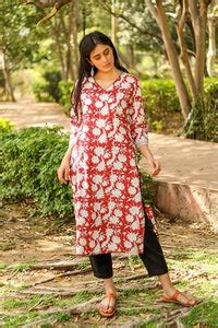 Pure Cotton Kurti and Silk Kurtis Women - SootiSyahi