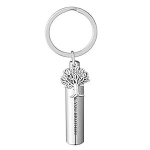 Buy Jovivi Stainless Steel Tree of Life Cylinder Cremation Bottle Urn ...