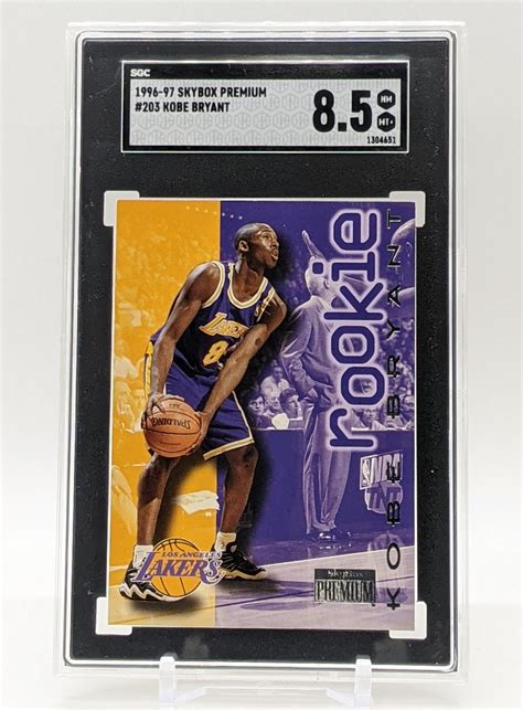 1996 Skybox Premium Kobe Bryant Rookie Card #203 SGC 8.5 Lakers - Hall ...
