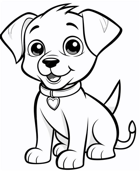 Dog Outline Images For Colouring