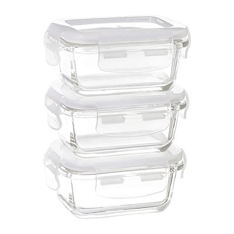 Buy Femora Borosilicate Glass Air-Tight Container Microwave Safe Mini ...