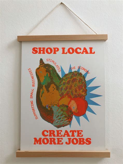 Shop Local Poster | Support Small Businesses