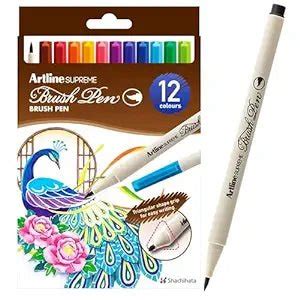Artline Supreme Brush Pens Pack - SCOOBOO - Artline