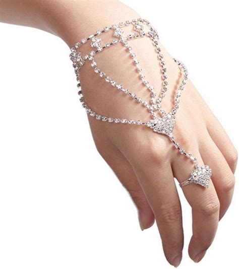 Funic 1PC Fashion Women Girls Rhinestone Hand Bangle India | Ubuy