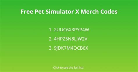 Image result for Pet Simulator X Merchandise Code