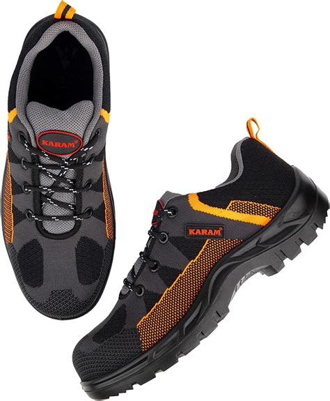KARAM Flytex FS210 Safety Shoe | ISI Marked, Excellent Grip, Comfort ...