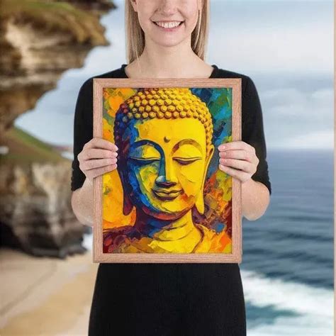 Modern Buddha Framed Print | ZenArtBliss.com – Zenartbliss