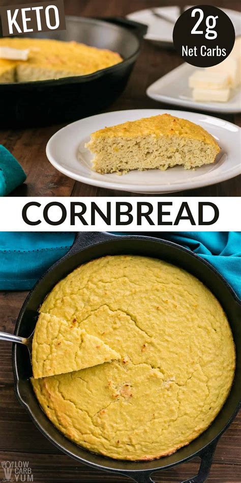 Coconut Flour Keto Cornbread (5-Ingredients) - Low Carb Yum