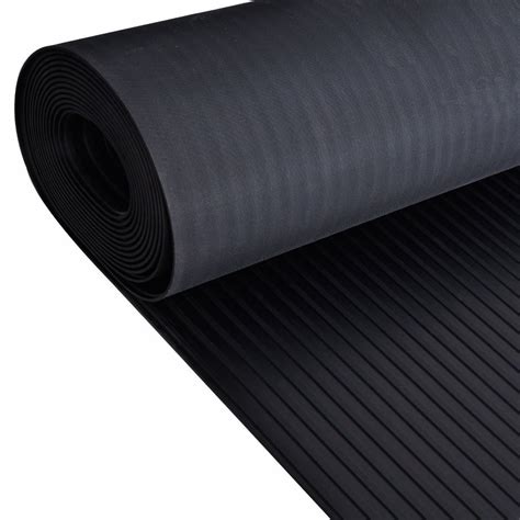 Wide Ribbed Rubber Flooring Rolls | ARKMat