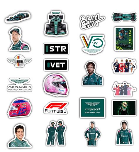Aapki Marzi Formula One (F1) Laptop Stickers - Pack of 23 (Aston Martin ...