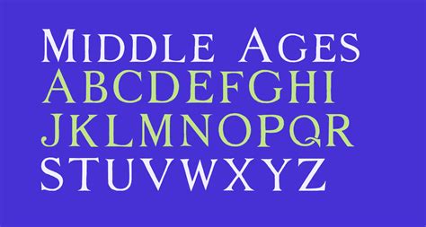 Middle Ages free Font - What Font Is