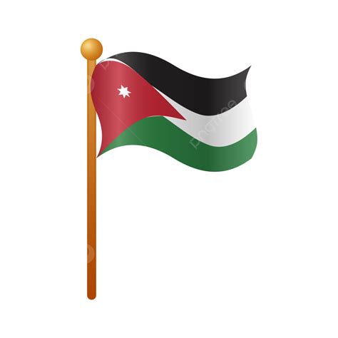 Jordan Flag, Jordan, Flag, Jordan Independence PNG and Vector with ...