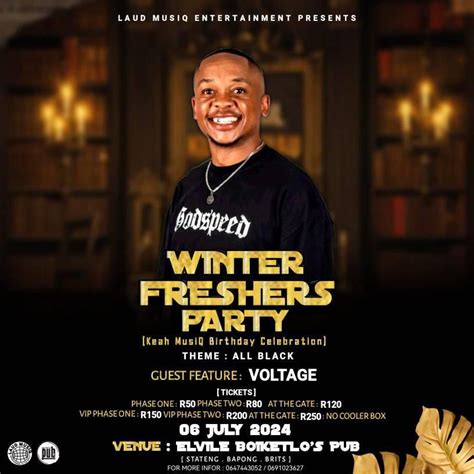 Winter freshers party , Elvile Boiketlo's pub and grill, Kosmos, 6 July ...