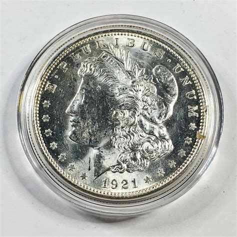 1921-D Morgan Silver Dollar*High Grade with Luster*In Protective ...