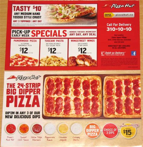 Pizza Hut Menu Pizza Sizes at Alexander Kitchen blog