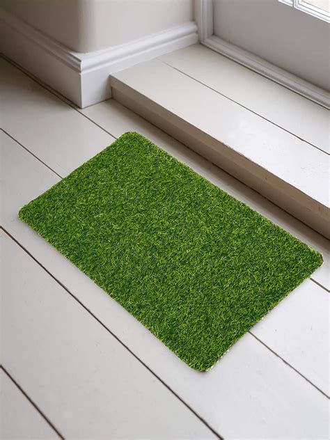 Buy Kuber Industries PVC Rectangular Door Mat - 24" X 15", Green Online ...