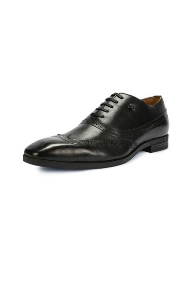 Buy Men Black Formal Shoes Online - 297048 | Louis Philippe