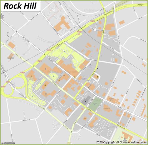 Rock Hill Map | South Carolina, U.S. | Discover Rock Hill with Detailed ...