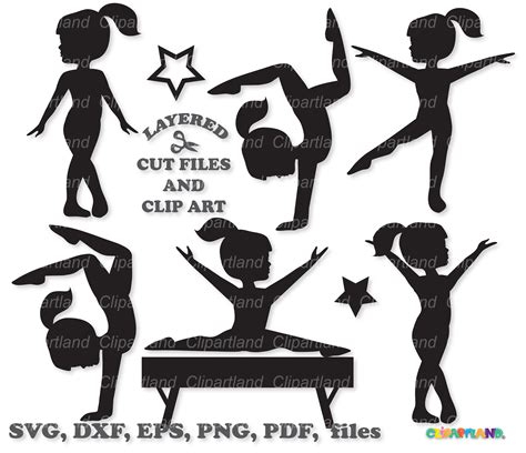 Gymnastics Clipart Silhouette Vault Gymnastics Silhouette Clipart ...