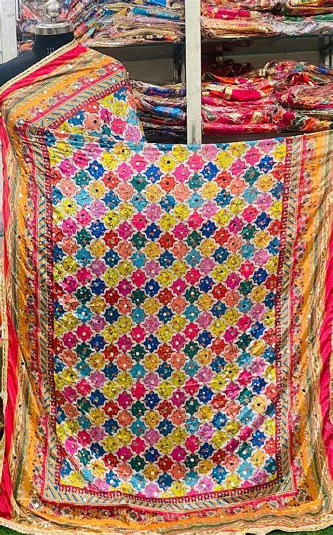 Mirror Work Dupatta Handwork Dupatta 2025APRIL0720 – Valaika Design