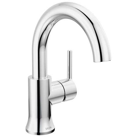Delta Faucet Trinsic Single Hole Bathroom Faucet, Single Handle ...