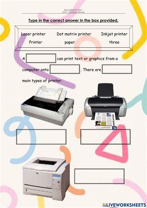 Image result for Printing Worksheets