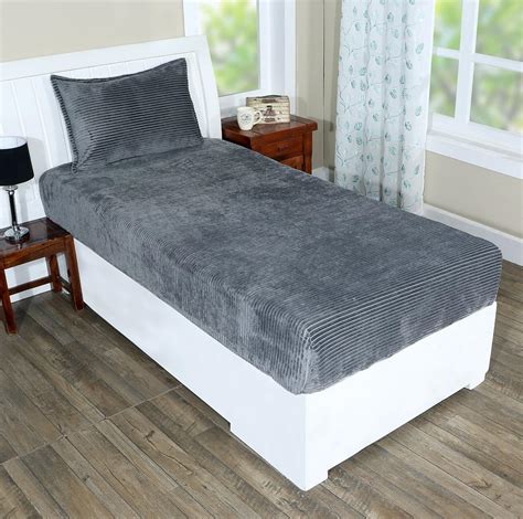 Buy RD TREND 190 GSM Flannel Elastic Warm bedsheets for Winter Single ...