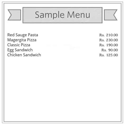 Menu at Zero Degree Cafe & Lounge, Kolkata