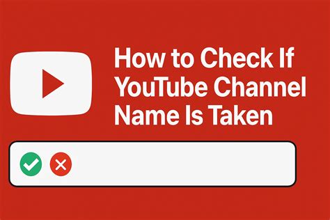 How to Check If YouTube Channel Name Is Taken - Social Name Checker