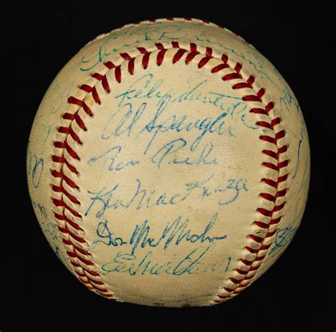 Lot Detail - Milwaukee Braves 1960 Team-Signed Official Warren C. Giles ...