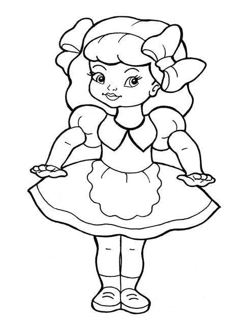 Printable Doll Coloring Pages - Printable Word Searches