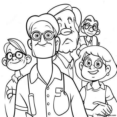 Exciting Adventures In Odyssey Characters Coloring Page | Coloring ...