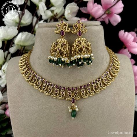 Exclusive Gold Plated Kemps AD Stone Premium Necklace JH4201 – Jewel Palace